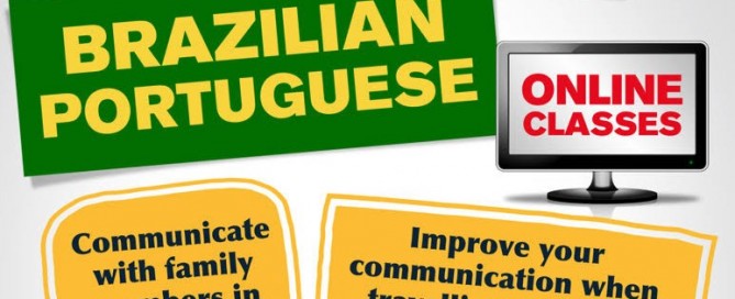 Portuguese Online Classes Poster